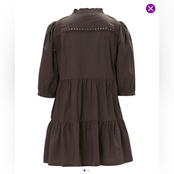 Matilda Jane Midnight Sky Button -Front Tiered Flounce A-line dress - Picture 2 of 2